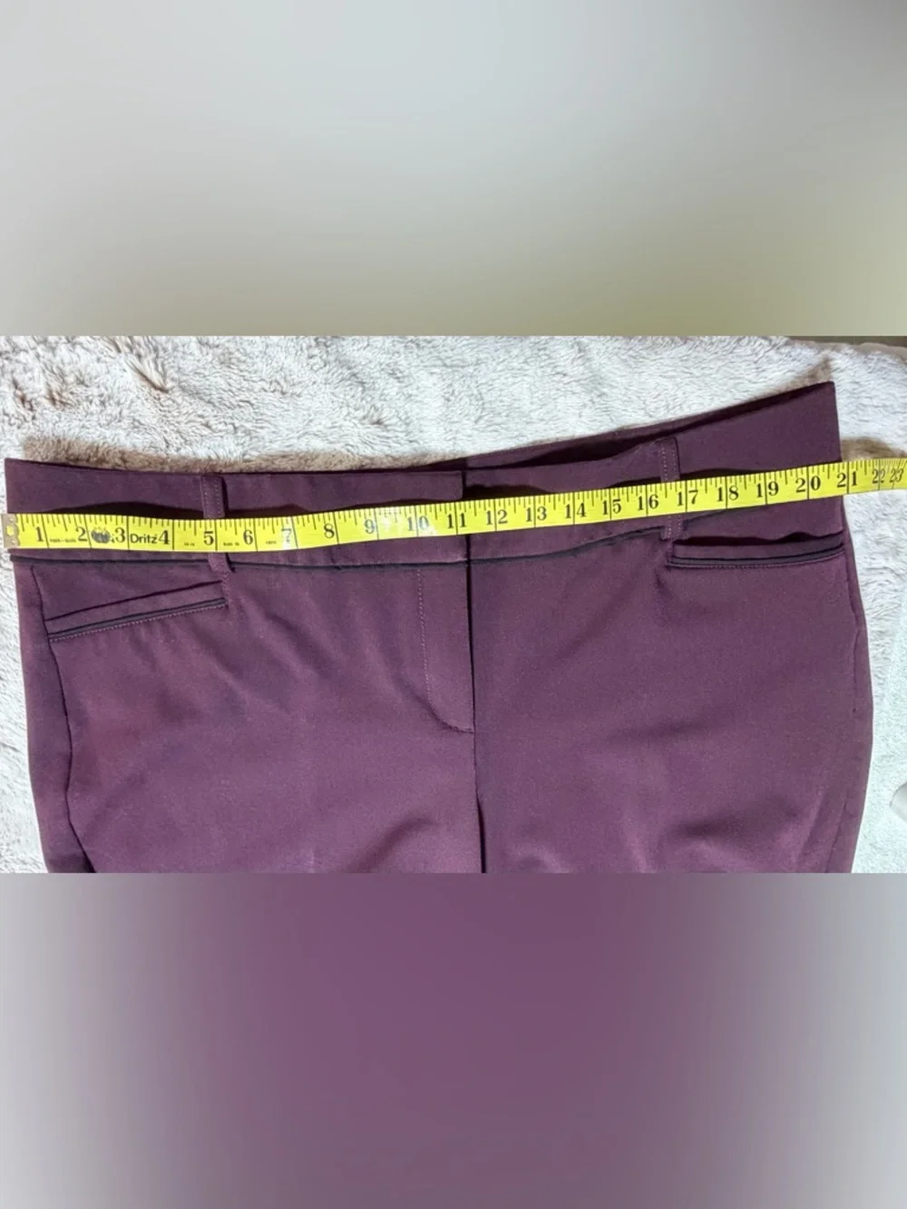 Women’s Maroon New York & Company Dress Pants 20 - Picture 6 of 7
